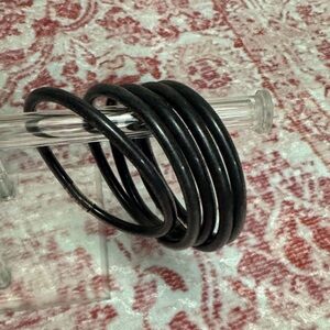 Set of Black Jelly Bangles